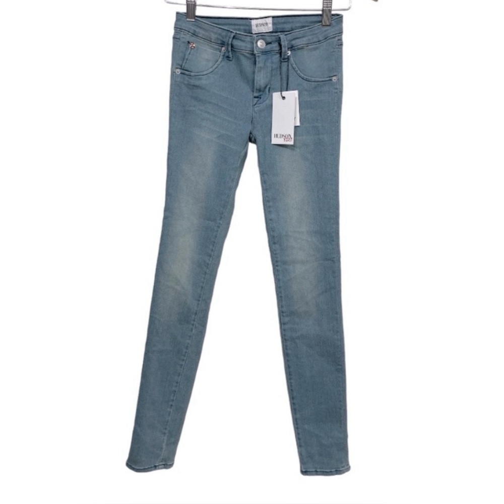 Hudson Girls Skinny Jeans Size 14 Blue Denim Mid Rise Classic Fit